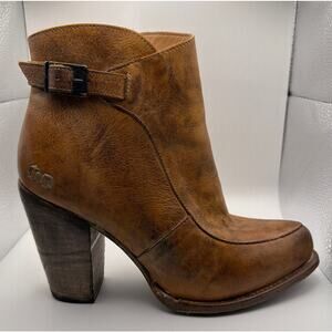 BED STU Leather Western Ankle Booties Isla Size 8